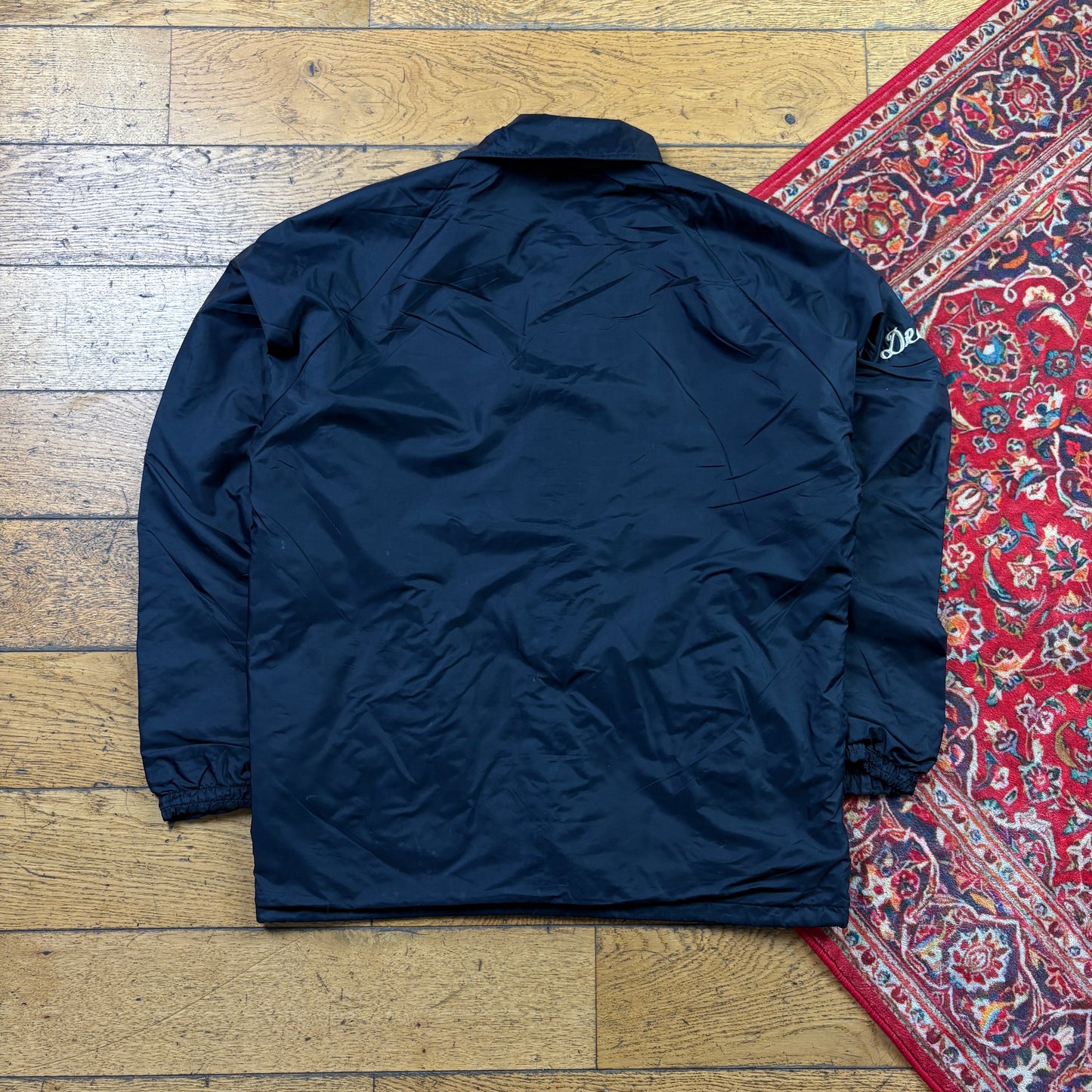 Vintage Black Nylon Coach Harrington Jacket - M