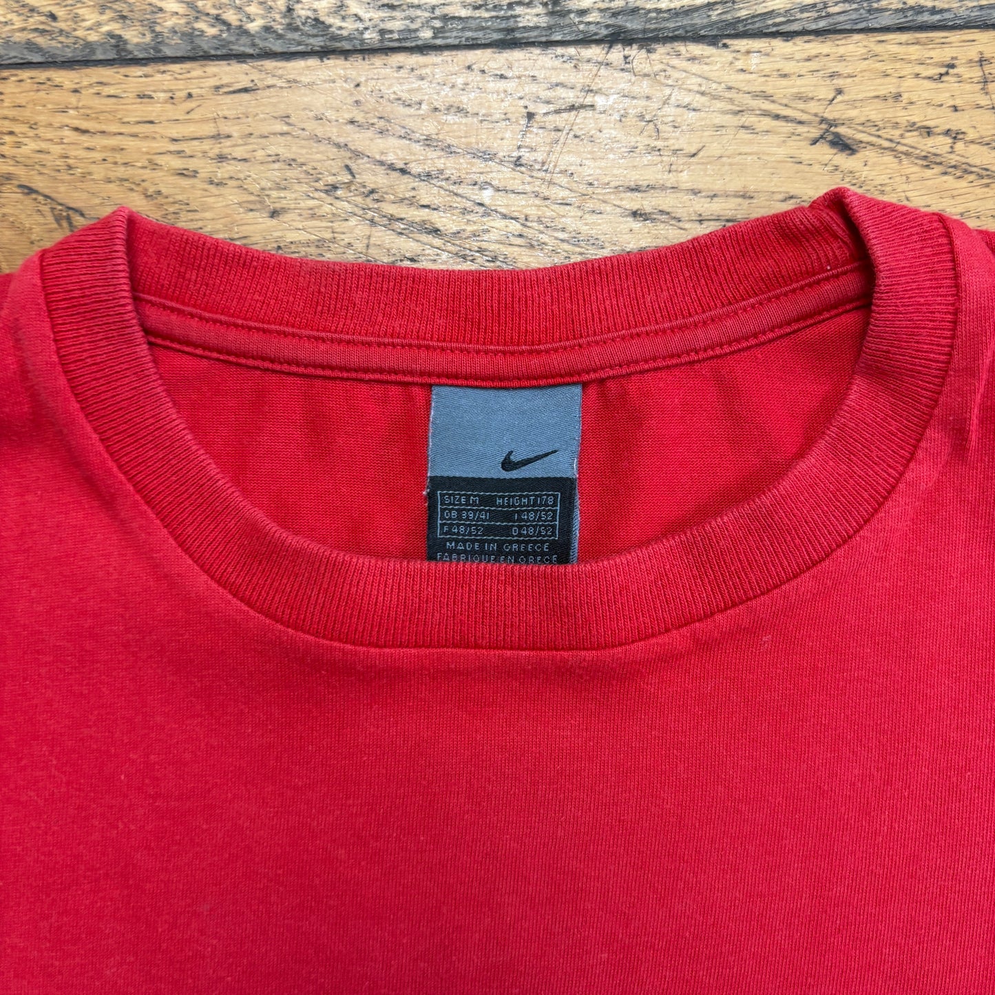 Vintage 00s Red Nike Court Graphic T-Shirt - S