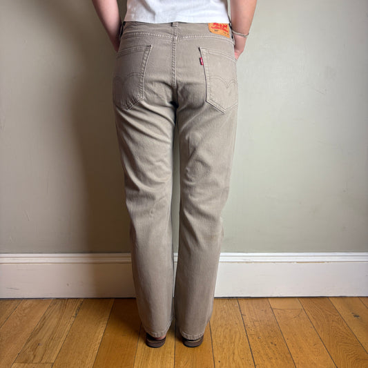 Vintage Levis 505 Straight Brown Denim Jeans - 32S