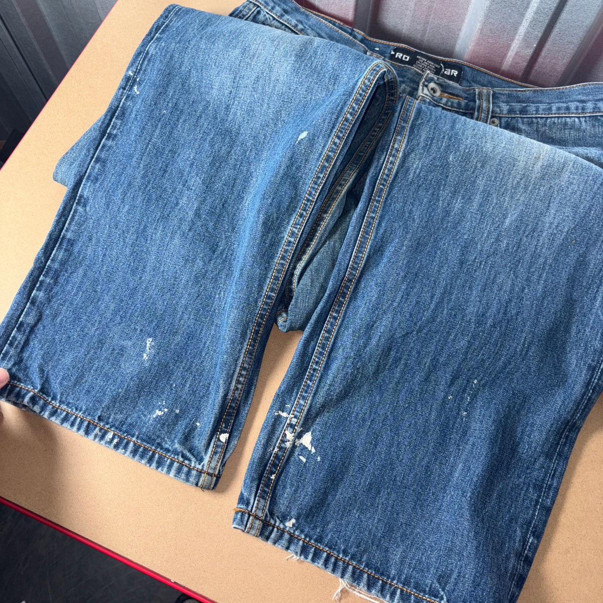 Rocawear Embroidered Hip Hop Y2K Blue Baggy Jeans - 34S