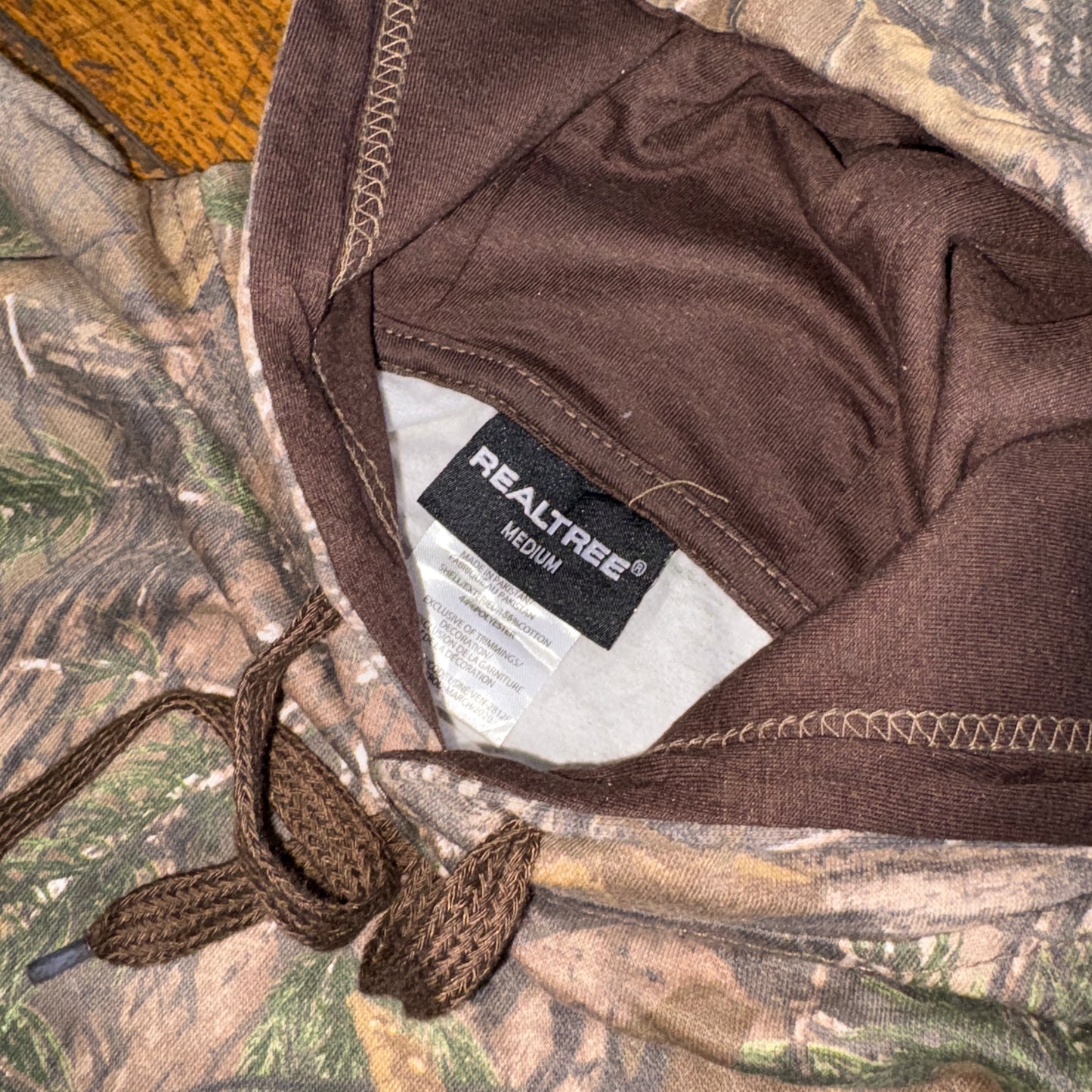 Vintage Realtree Camo Green Hoodie Sweatshirt - M