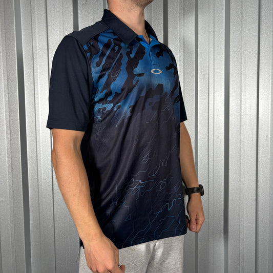 Oakley Navy Golf Polo T Shirt - L
