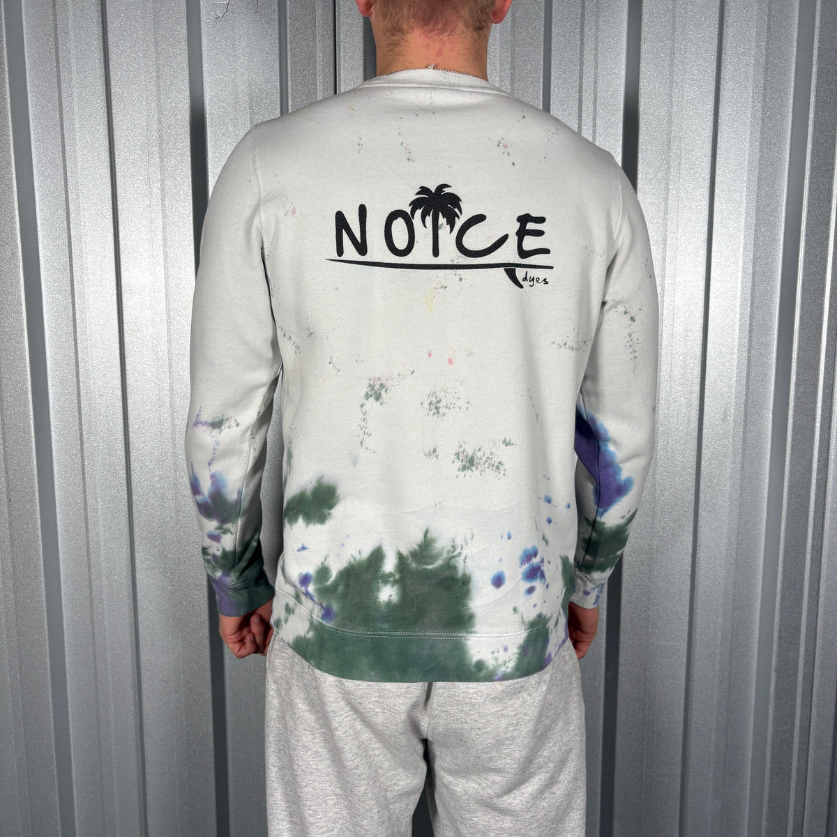 Stussy Noice Dyes White Surfwear Tie Dye Sweatshirt - M