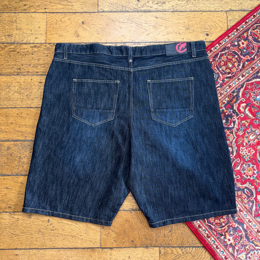 Vintage Ecko Unltd Blue Embroidered Y2K Hip Hop Baggy Jeans Shorts Jorts - 46