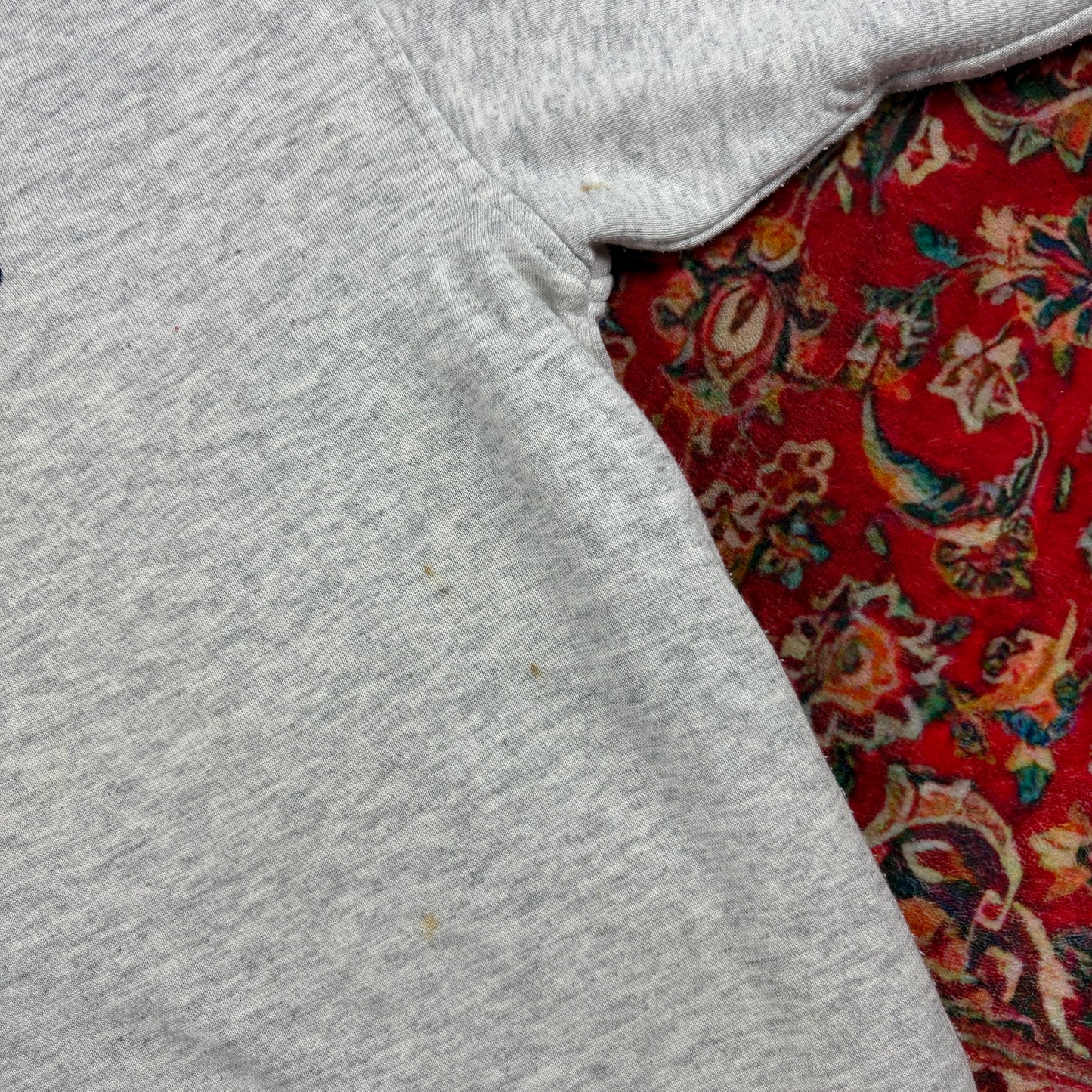 Vintage 90s ASICs Embroidered Grey Quarter Zip Sweatshirt - XL