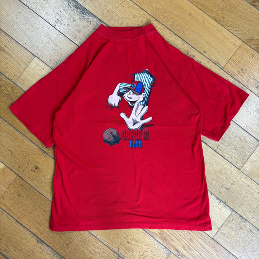Vintage 90s Baseball Red Single Stitch Graphic T-Shirt - S