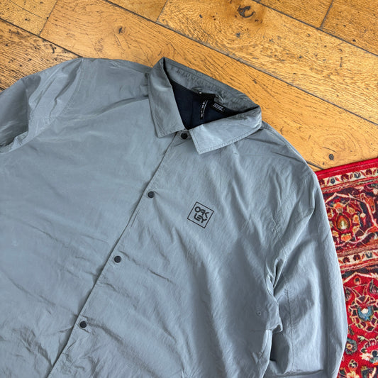 Vintage Oakley Grey Nylon Coach Harrington Jacket - XL