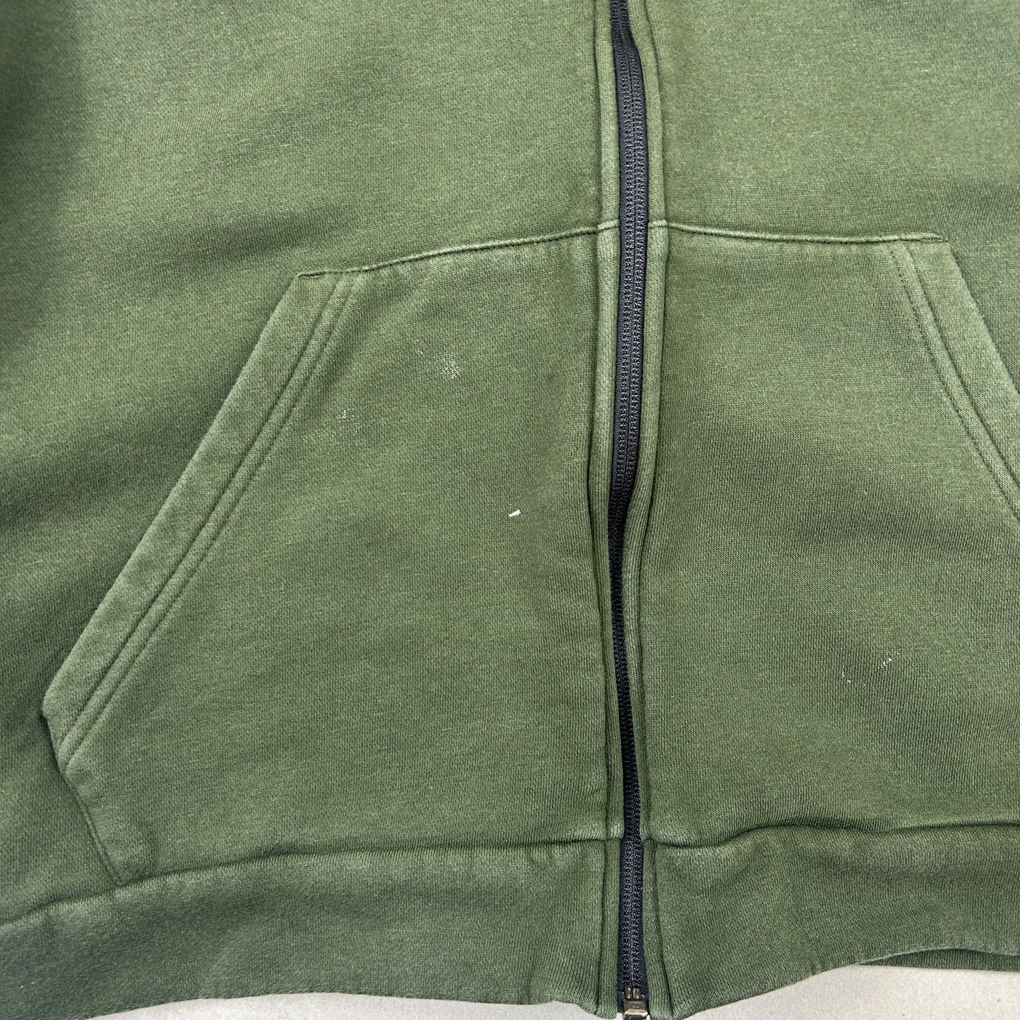 Vintage Adidas Green Zip Hoodie Embroidered Sweatshirt - M
