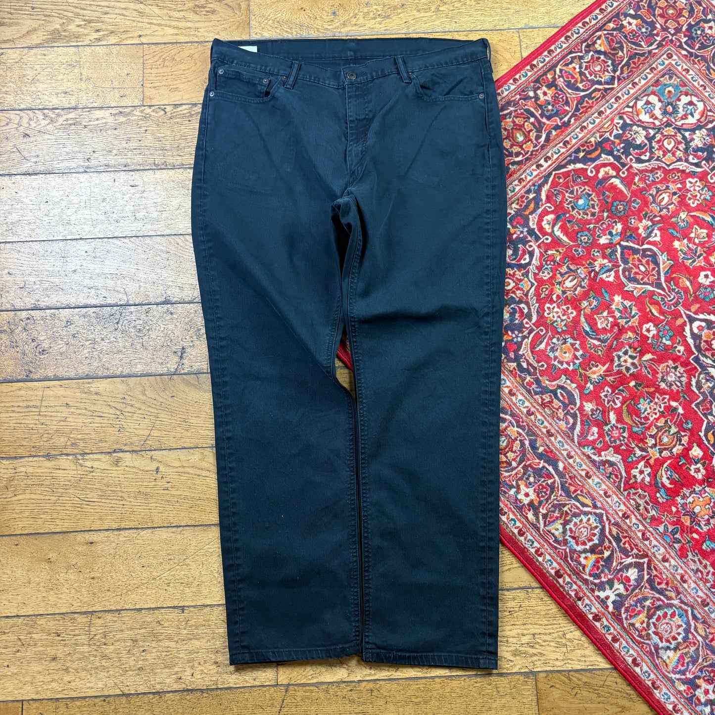 Vintage Levis 541 Straight Black Denim Jeans - 40
