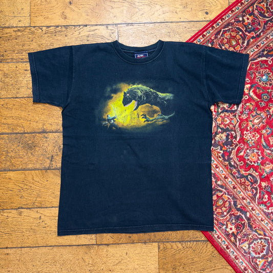 Vintage Heroes Tv Show Black 00s Graphic T-Shirt - XS