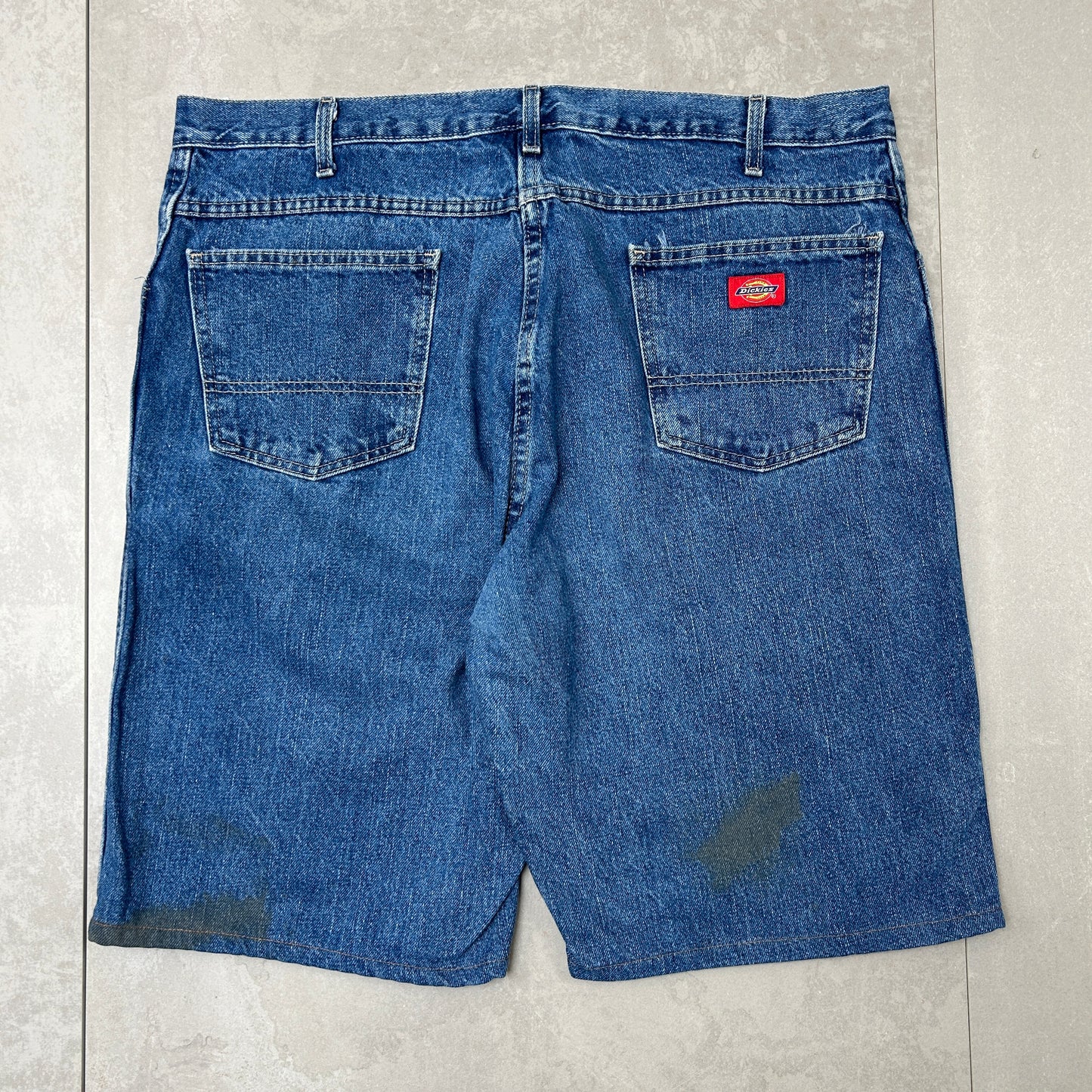 Vintage Dickies Workwear Carpenter Blue Baggy Shorts - 38