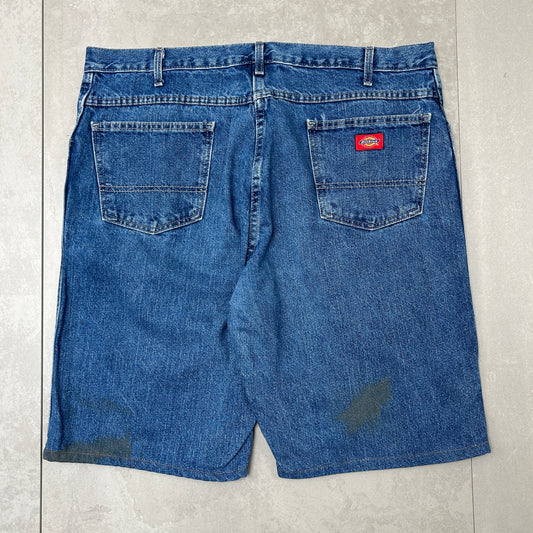 Vintage Dickies Workwear Carpenter Blue Baggy Shorts - 38
