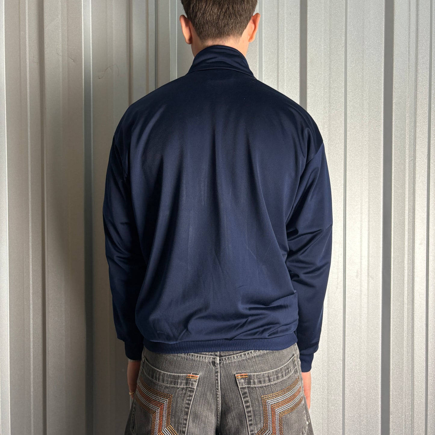 Vintage Adidas 90s Navy Tracksuit Track Jacket - S
