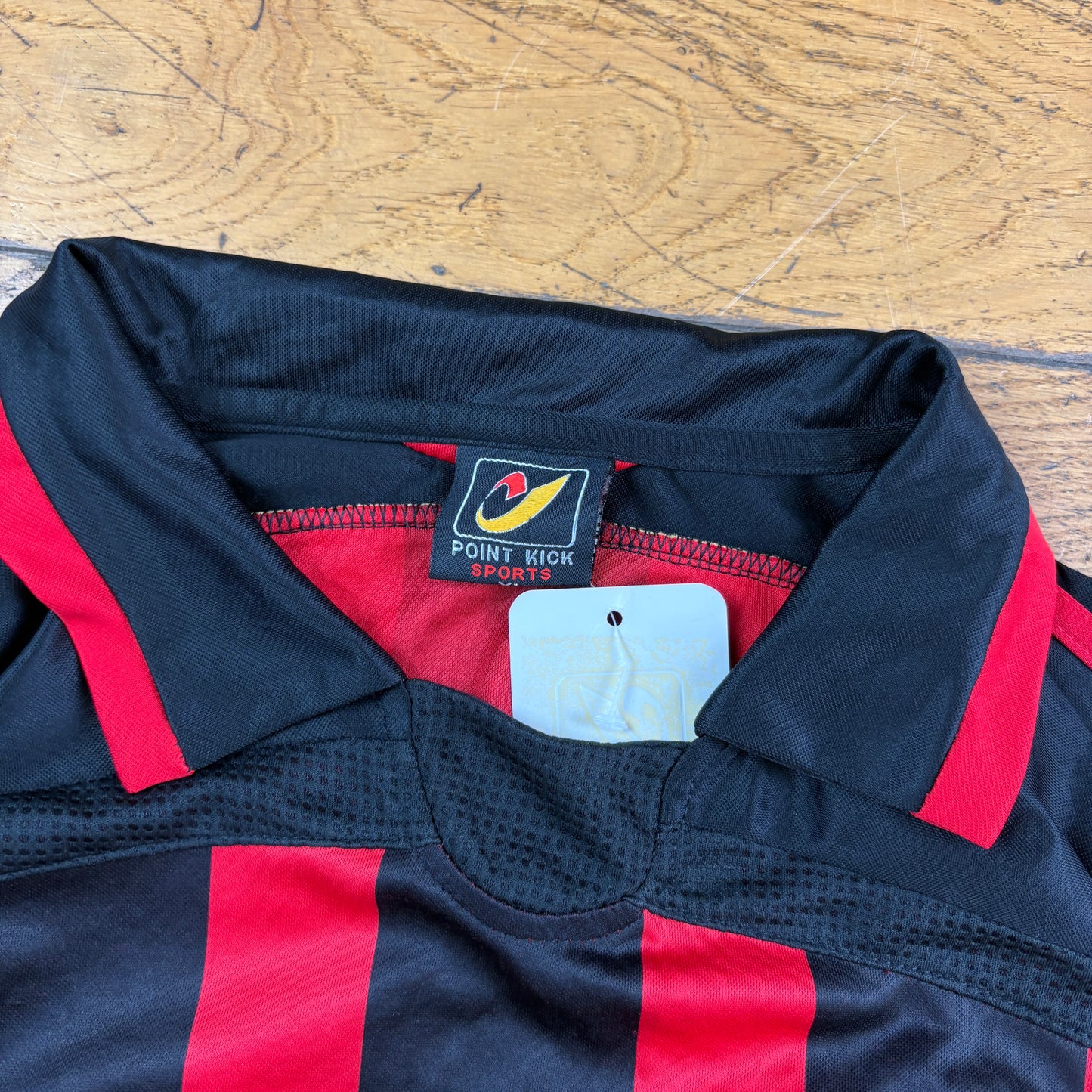 Vintage AC Milan Pirlo Red Black Football Kit Shirt - XL
