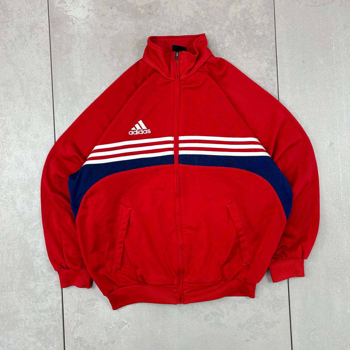 Vintage Adidas Red Tracksuit Track Shell Windbreaker Jacket - S