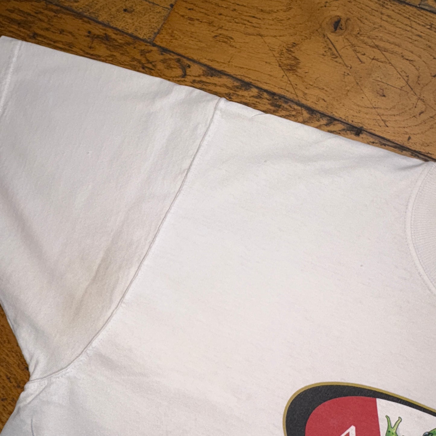 Vintage 2000 Amphibious Outfitters White Frog Graphic T-Shirt - L