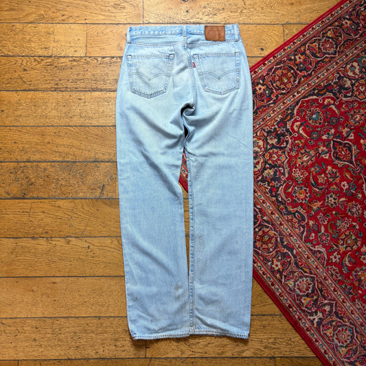 Vintage Levis 501 Straight Blue Denim Jeans - 30R