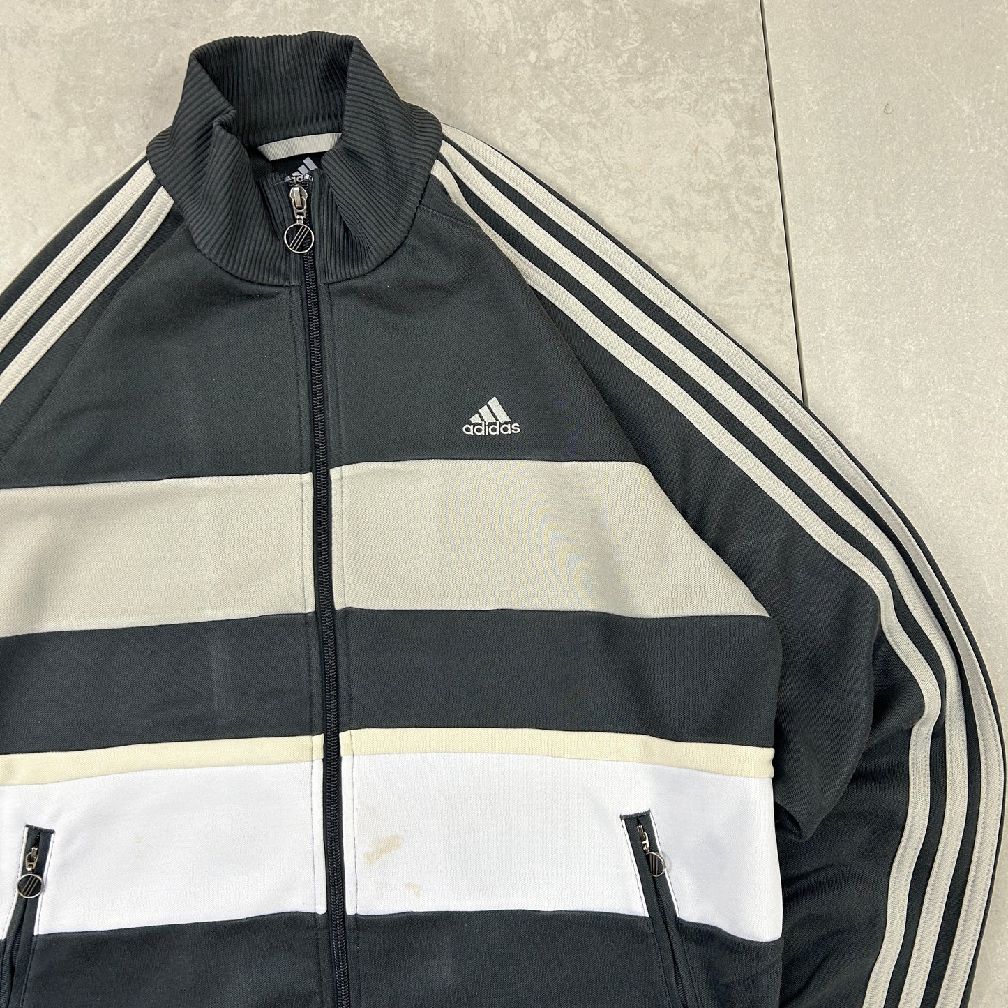 Vintage Adidas Black Tracksuit Track Shell Windbreaker Jacket - M