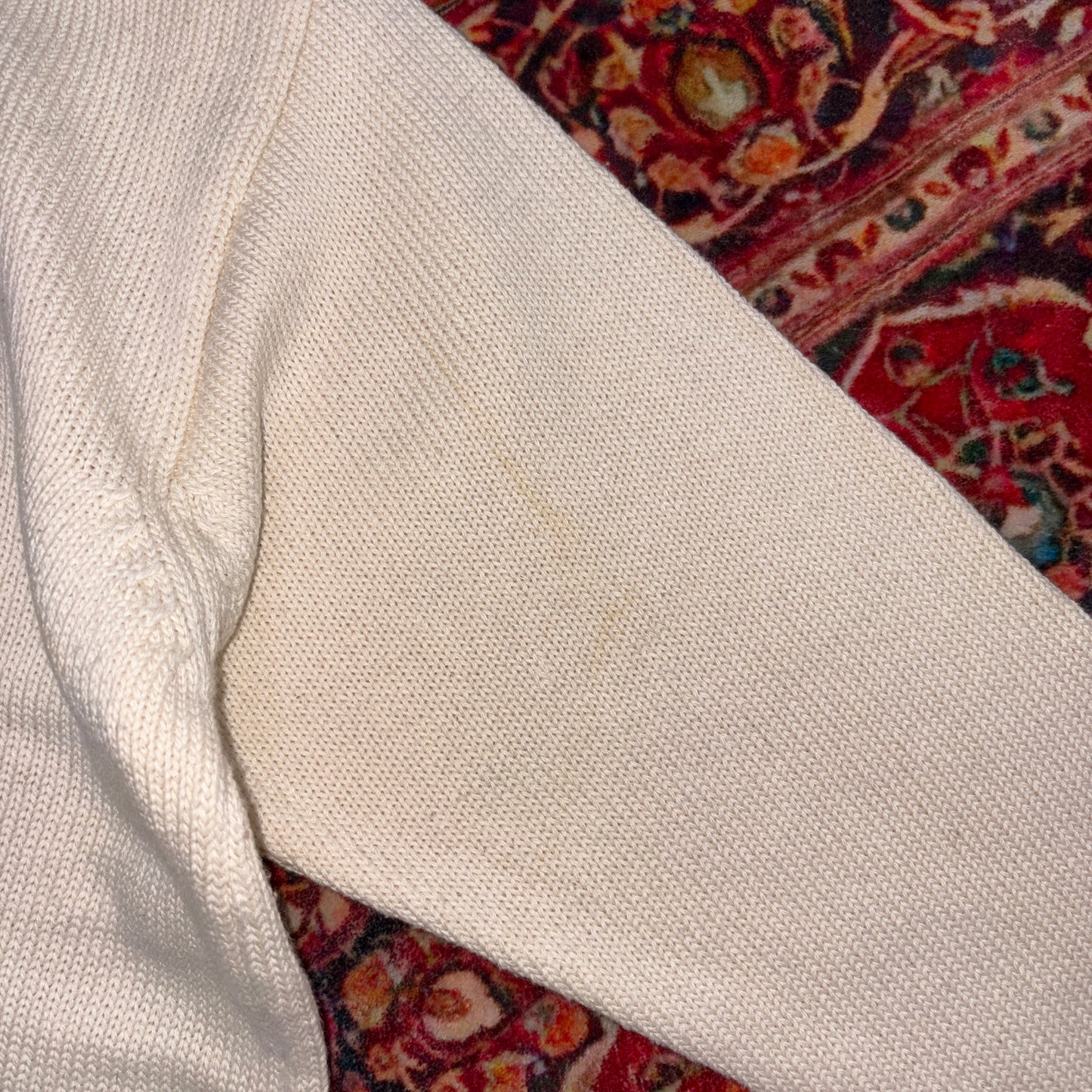 Vintage Ralph Lauren Cream Chunky Knit Jumper - M