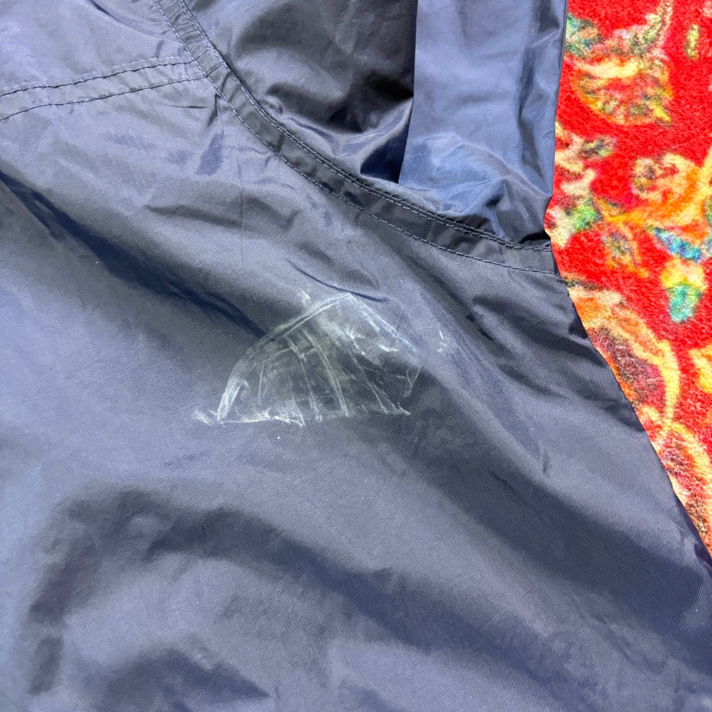 Vintage Speedo Embroidered Navy Waterproof Parka Jacket - L