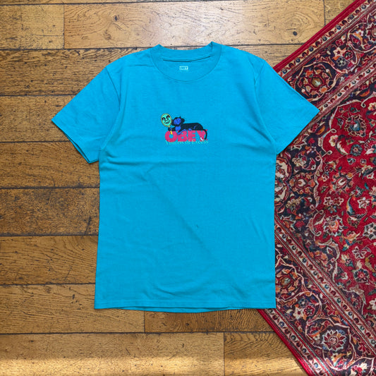 Vintage Obey Blue Skate Graphic T-Shirt - XS