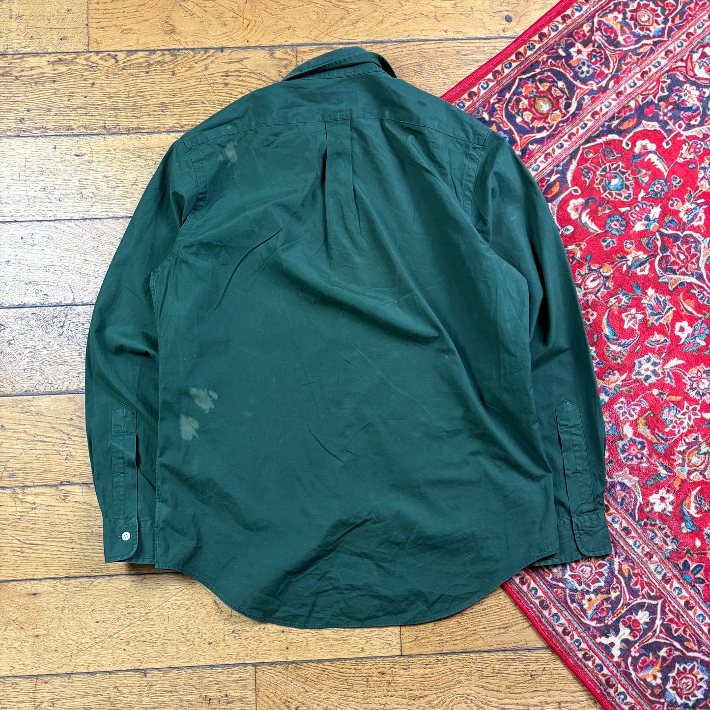 Vintage Ralph Lauren Green Embroidered Shirt - M