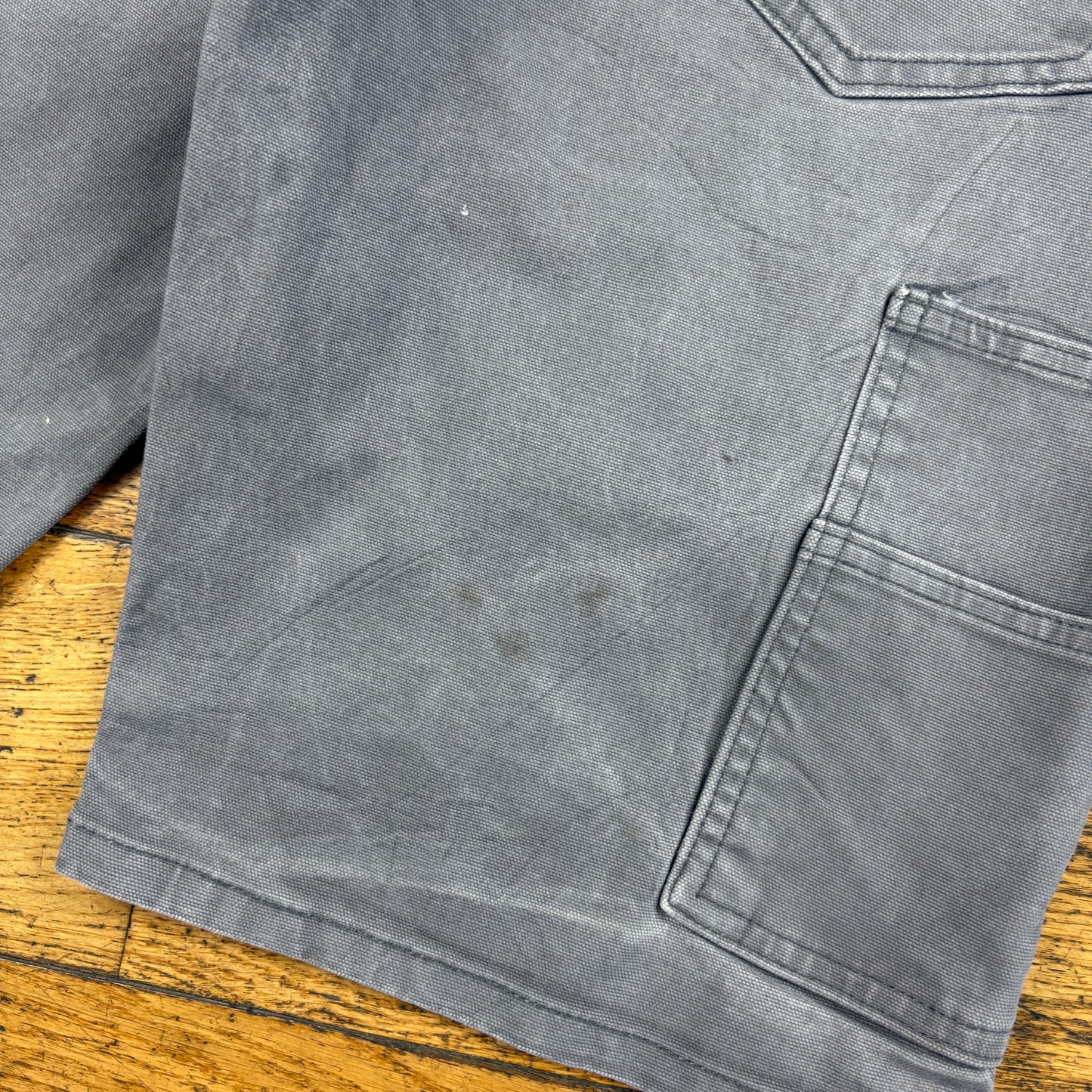 Vintage Dickies Workwear Carpenter Grey Baggy Shorts - 32