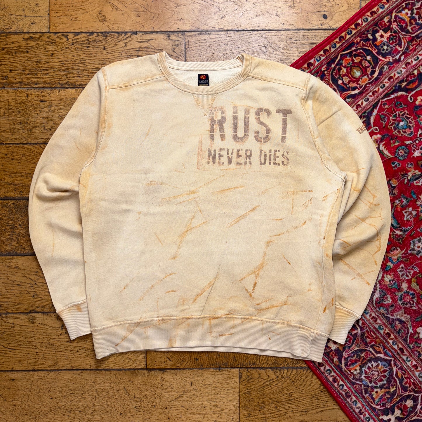 Vintage Energie Skate Brown Yellow Rust Sweatshirt - M
