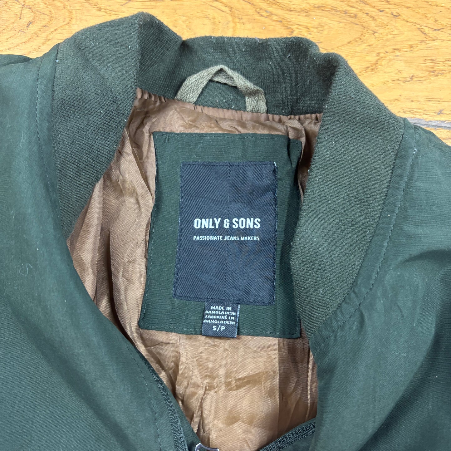 Vintage Green MA-1 Bomber Jacket - S
