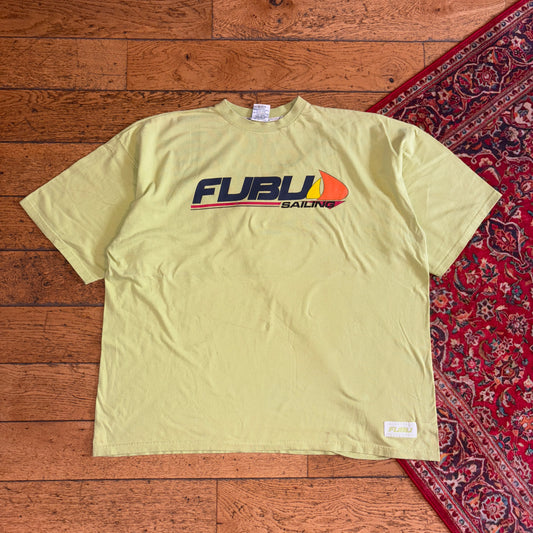 Vintage FUBU Hip Hop Green Graphic T-Shirt - 2XL
