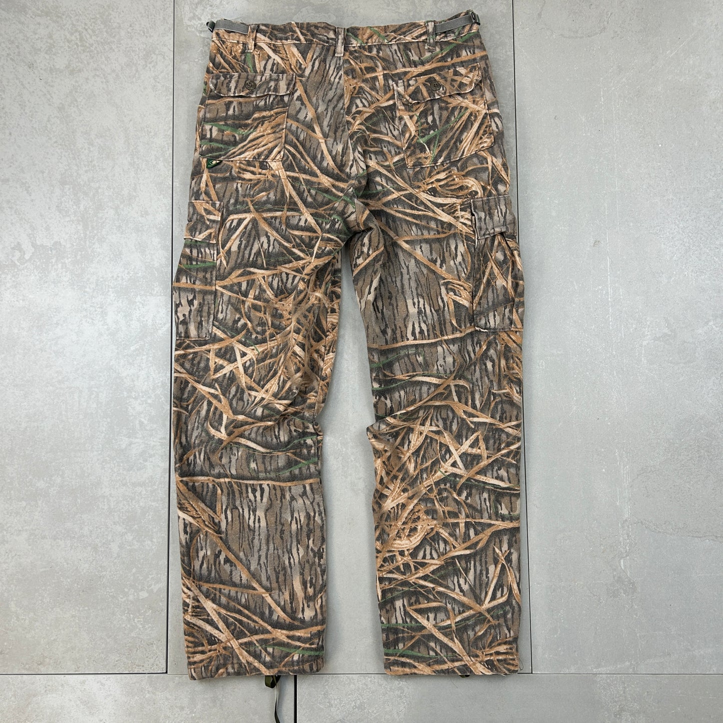 Vintage Real Tree Camo Baggy Khaki Cargo Workwear Hunting Trousers - 38 - 32