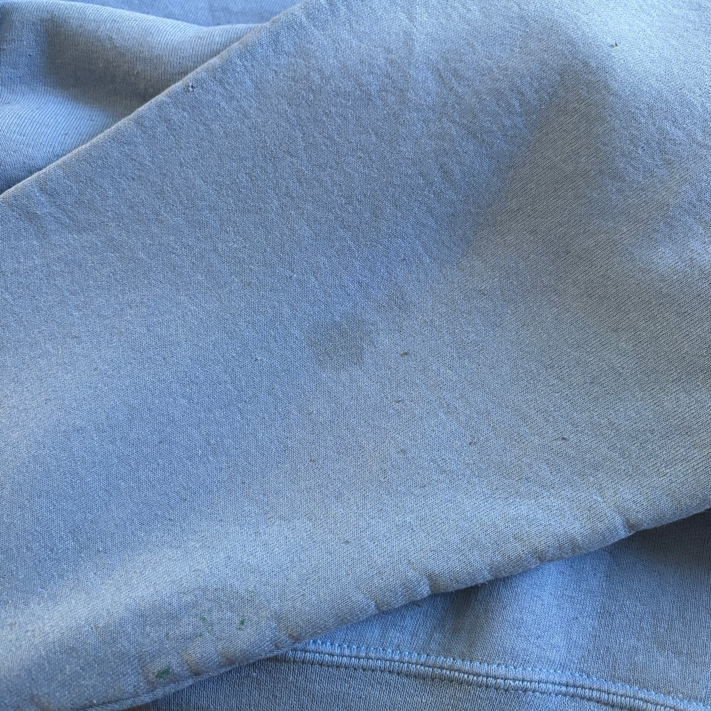 Vintage Russell Athletic Blue Blank Boxy Sweatshirt - M