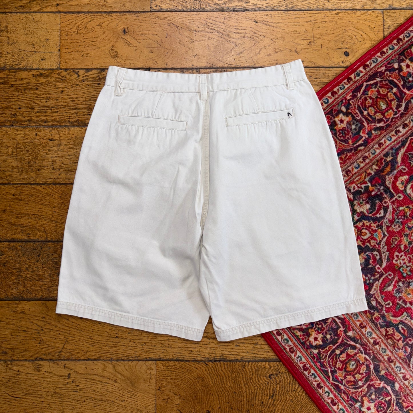 Vintage Oakley Cream Baggy Shorts Jorts - 35
