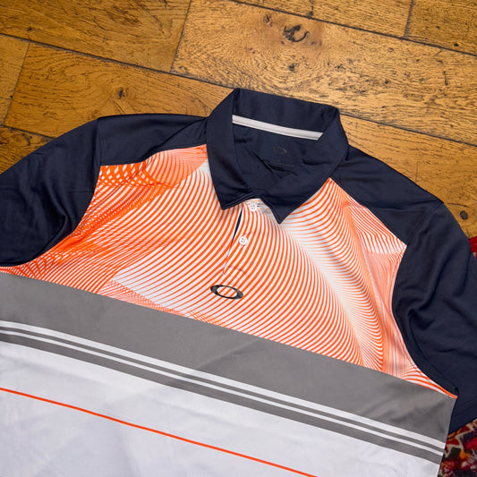 Vintage Oakley Grey Golf Polo Shirt - L
