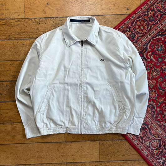 Vintage Thomas Burberry White Harrington Jacket - XL