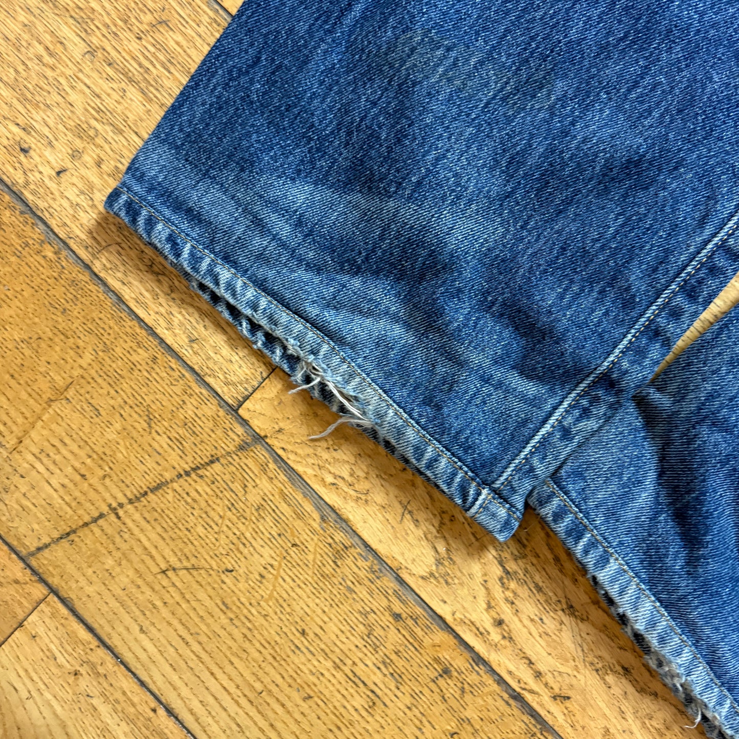 Vintage Levis 501 Straight Blue Denim Jeans - 38S