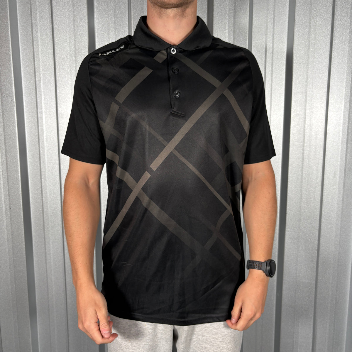 Oakley Black Golf Polo Shirt - L