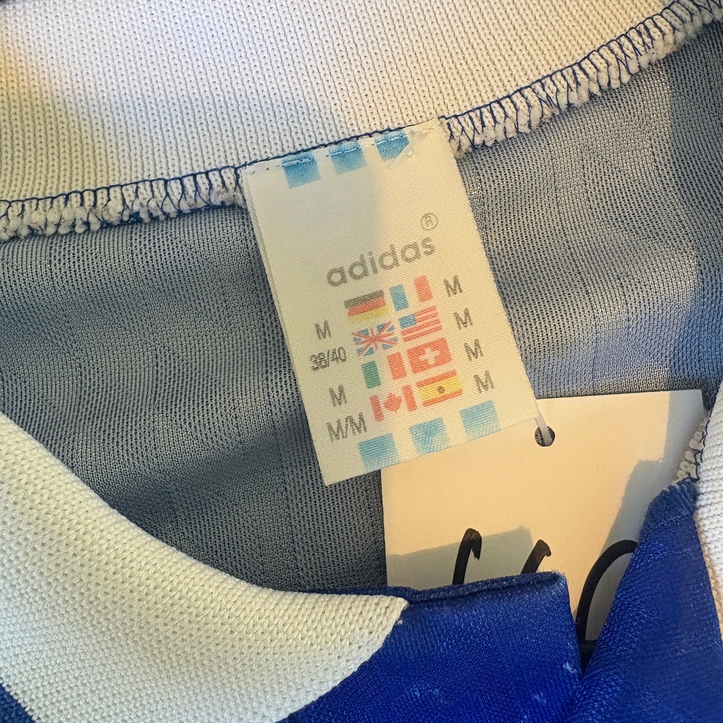 Vintage France Adidas 1994/95 Blue World Cup Football Shirt - M