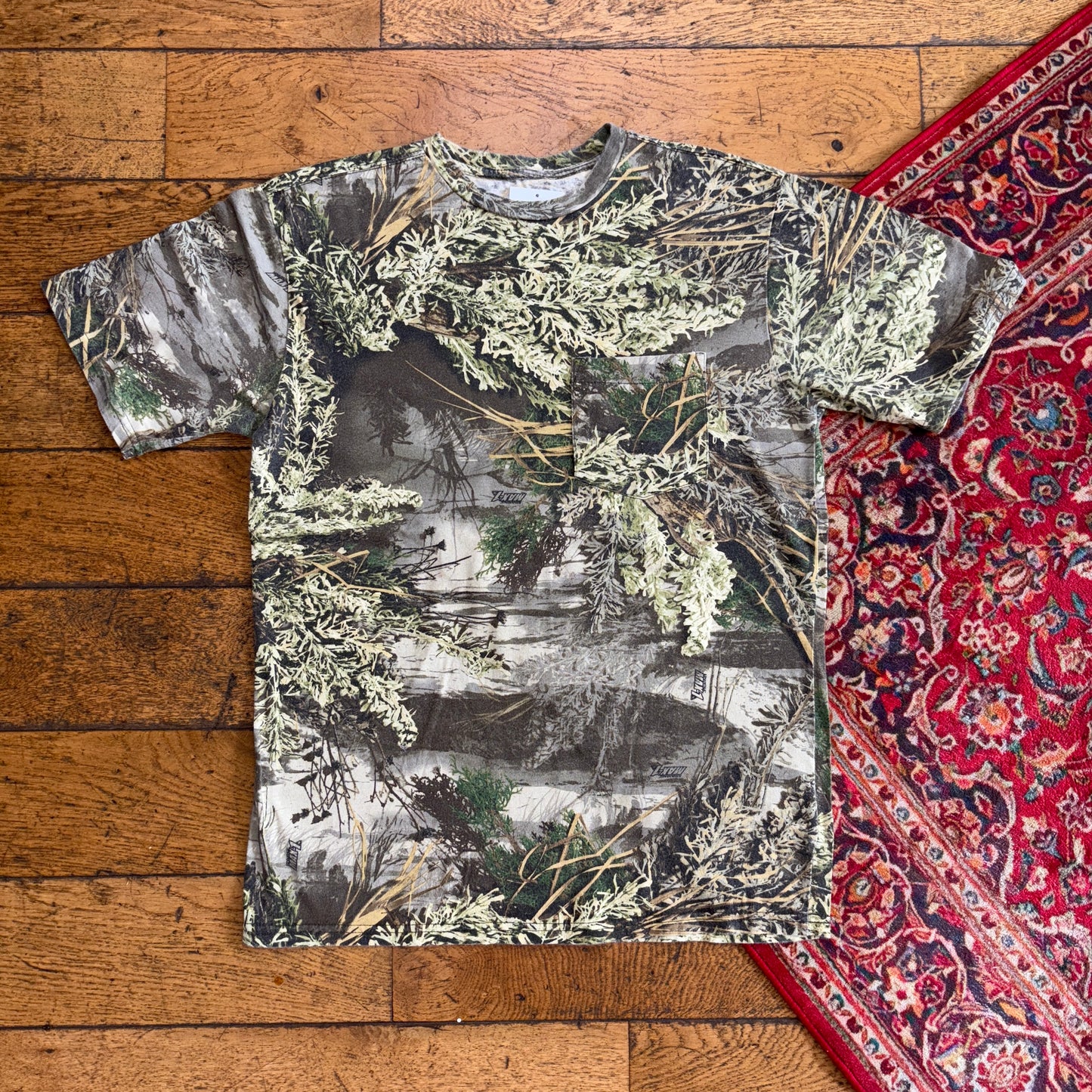 Vintage Green Realtree Camo T-Shirt - S