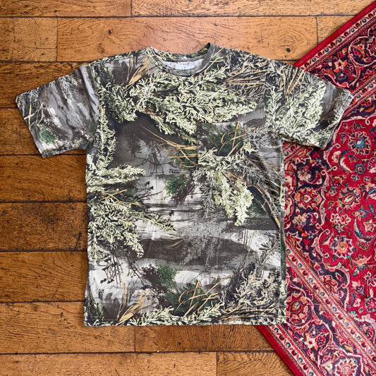 Vintage Green Realtree Camo T-Shirt - S