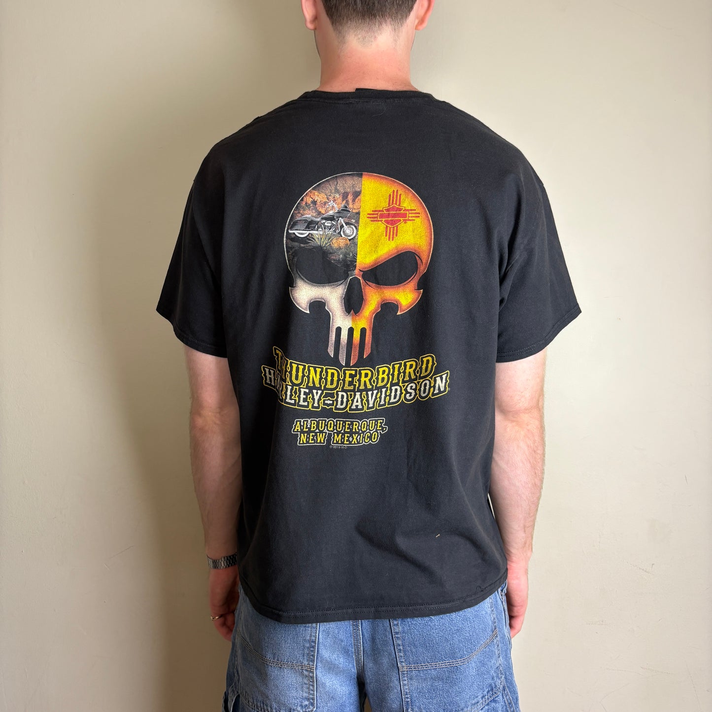 Vintage Harley Davidson Pitbull Black Graphic T-Shirt - L