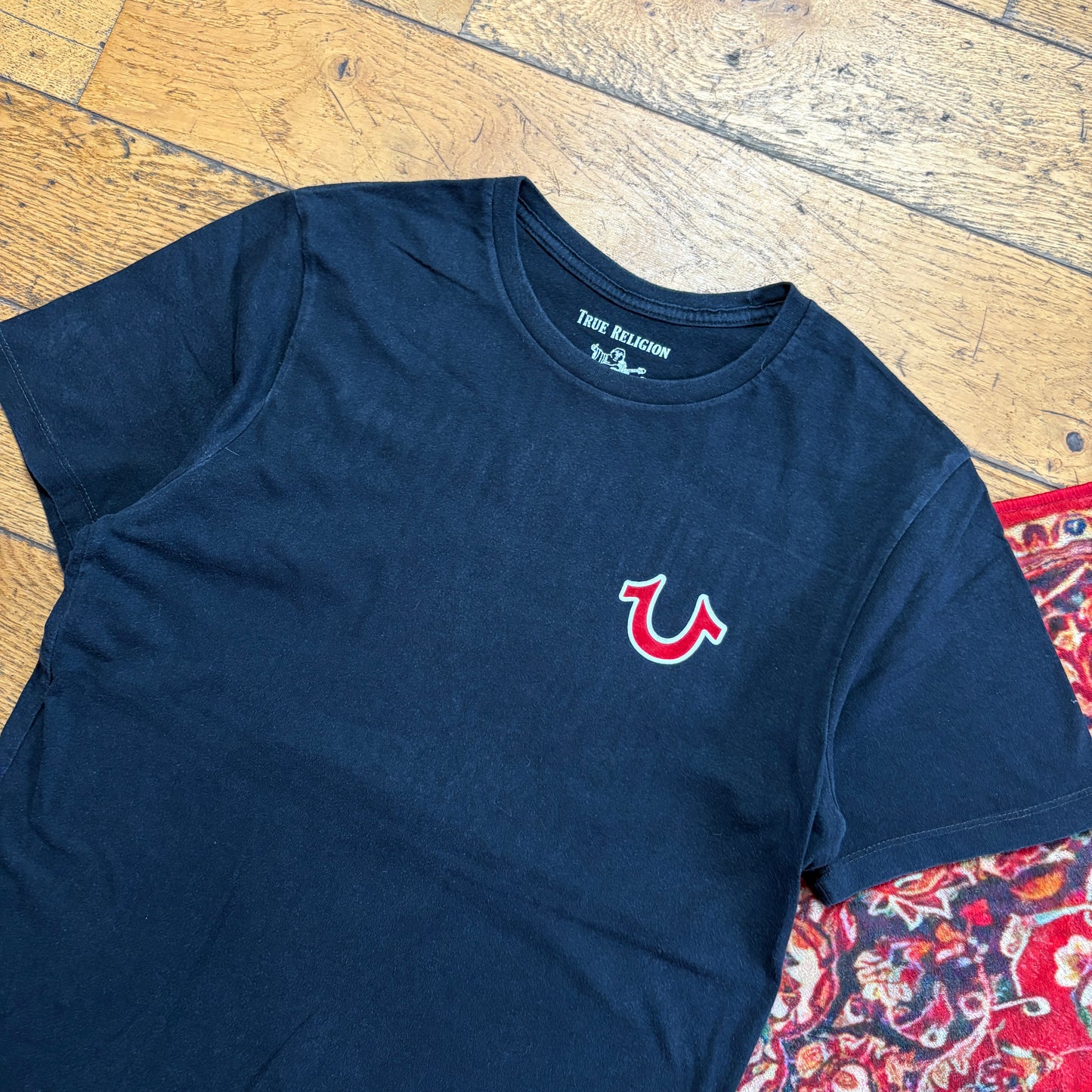 Vintage True Religion Black Graphic T-Shirt - XS