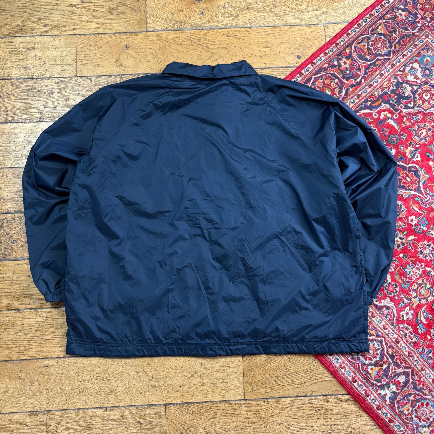 Vintage Dark Navy Nylon Coach Harrington Jacket - 3XL