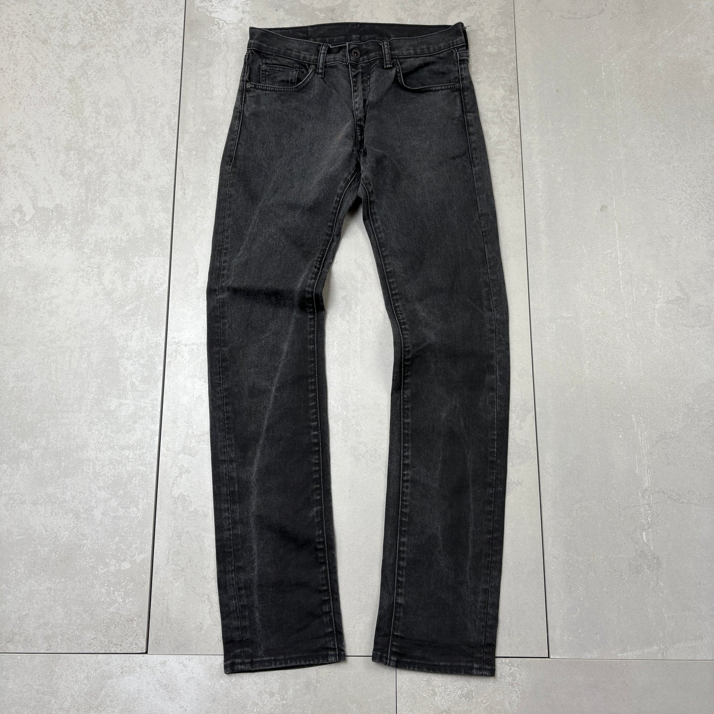 Vintage Levis Skinny Black Denim Jeans - 31