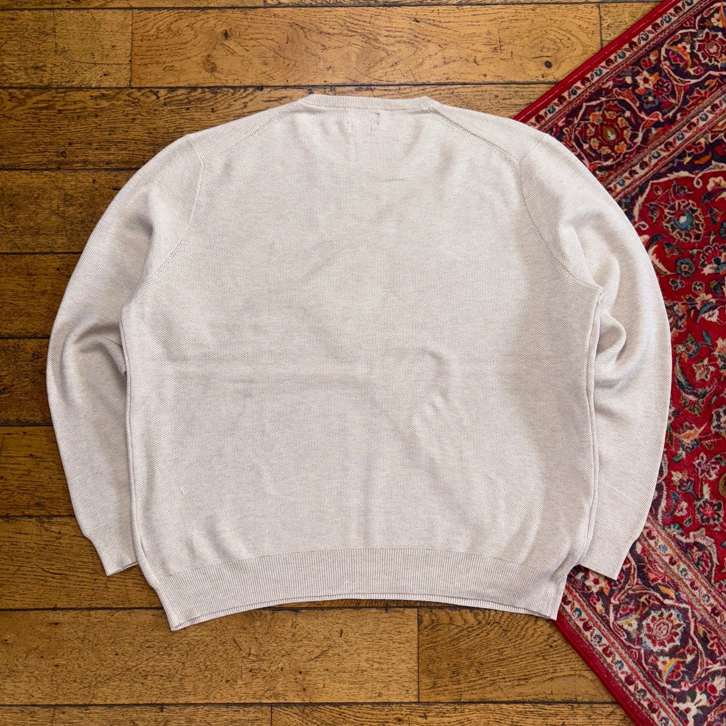 Vintage Ralph Lauren Cream Knit Jumper - 2XL