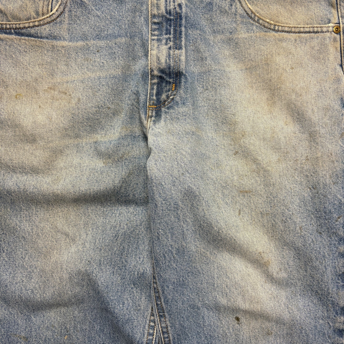 Vintage Carhartt Workwear Carpenter Baggy Blue Jeans - 38S