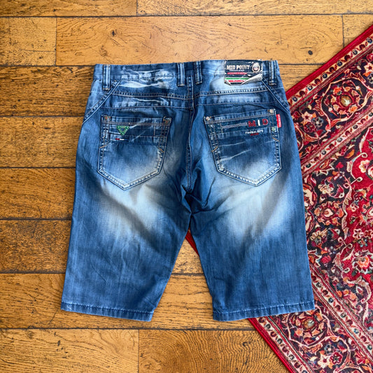 Vintage Blue Denim Shorts - 36