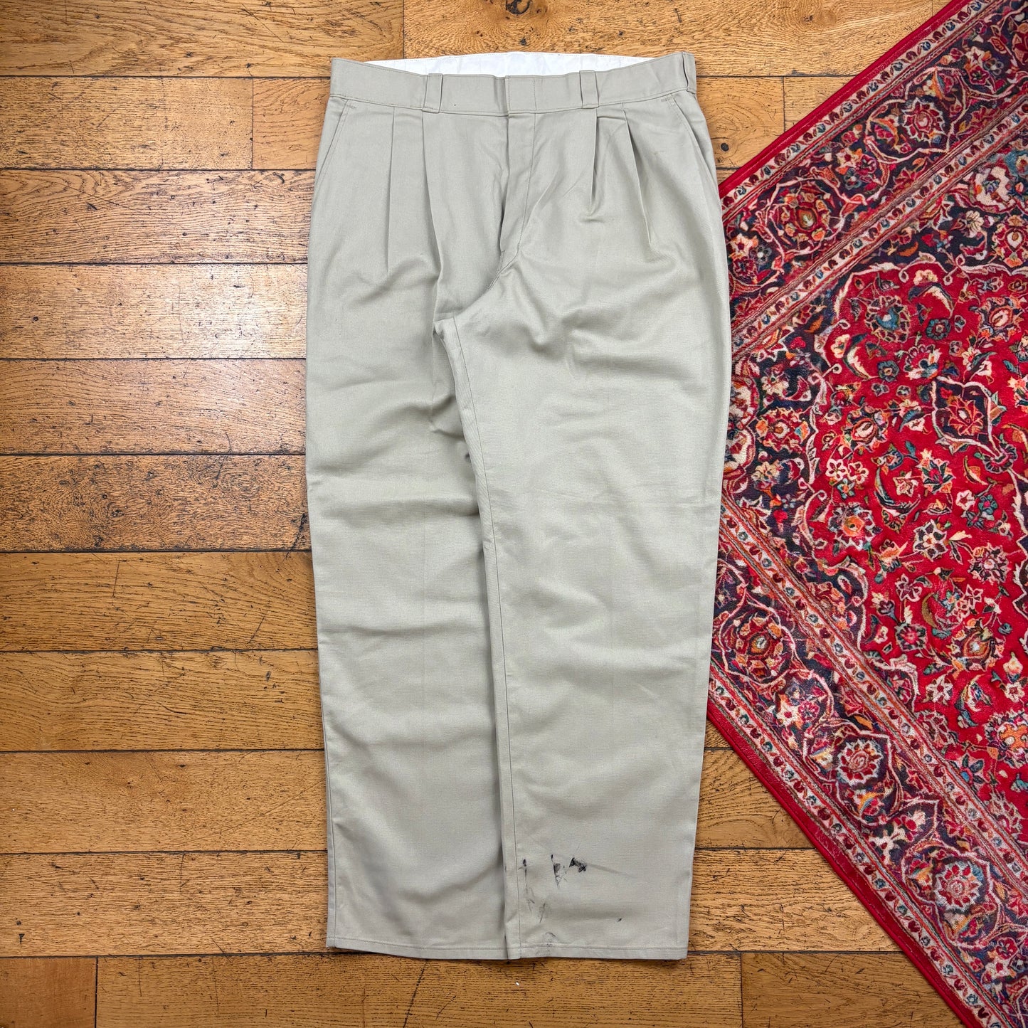 Vintage Dickies 874 Skate Cream Chino Trousers -b38