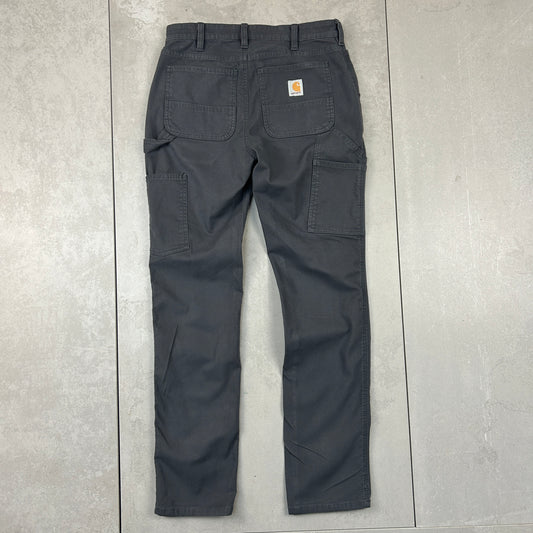 Vintage Carhartt Grey Workwear Carpenter Slim Trousers - 30