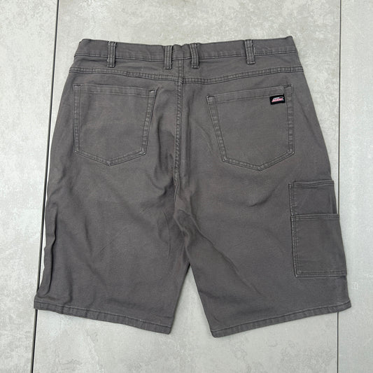 Vintage Dickies Workwear Carpenter Baggy Grey Shorts - 36
